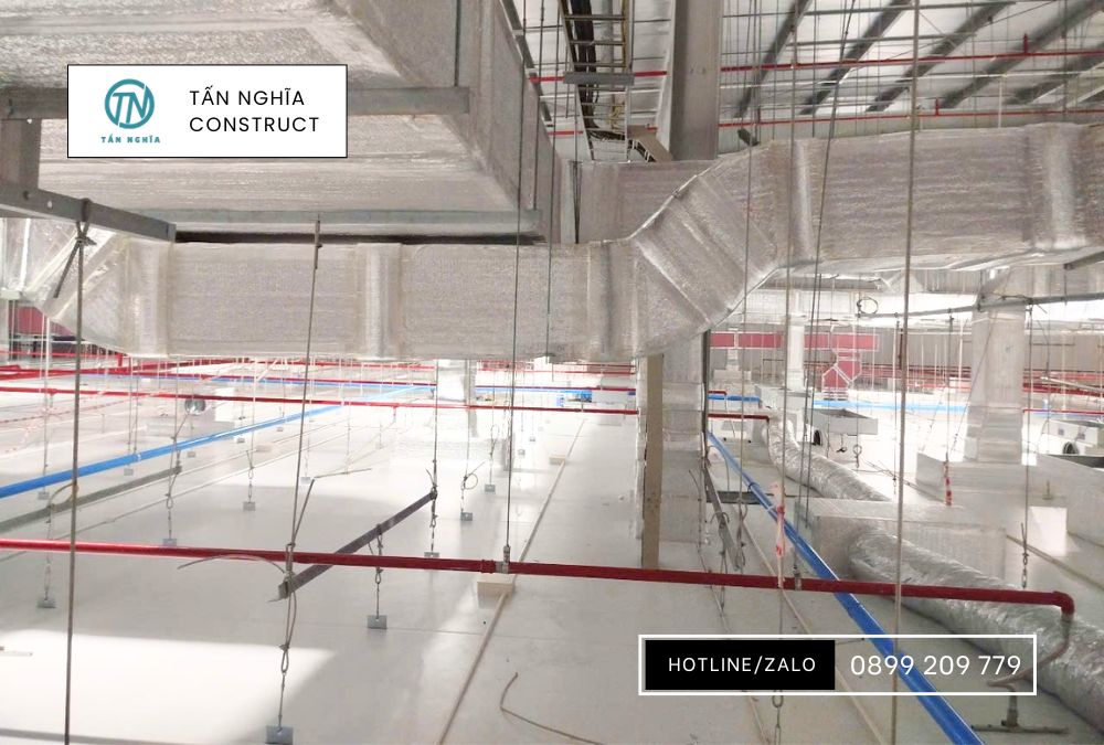 Tiến hành lắp đặt HVAC bên trong phòng sạch