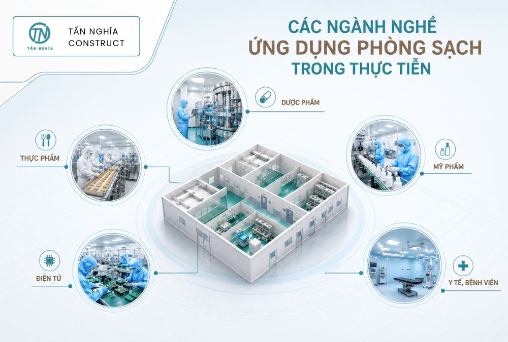 Ứng dụng phòng sạch trong nhiều ngành nghề