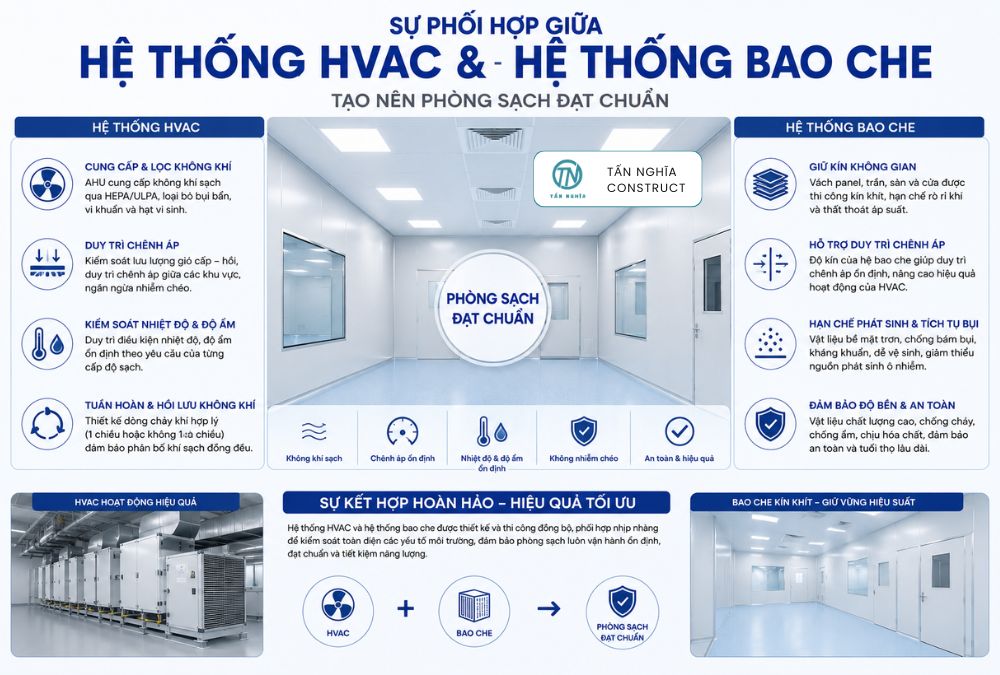Sự phối hợp giữa hệ thống bao che và HVAC