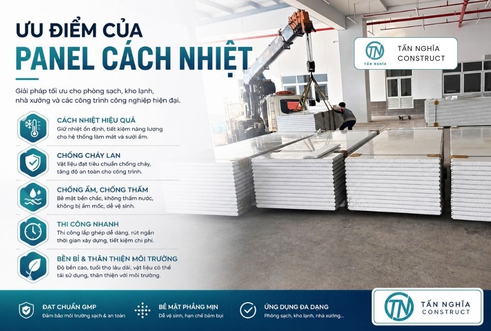 Ưu điểm của panel cách nhiệt