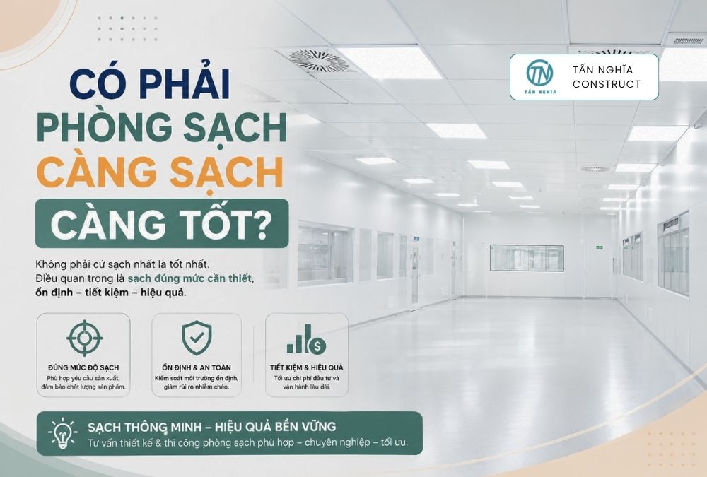 Có phải phòng sạch càng sạch càng tốt