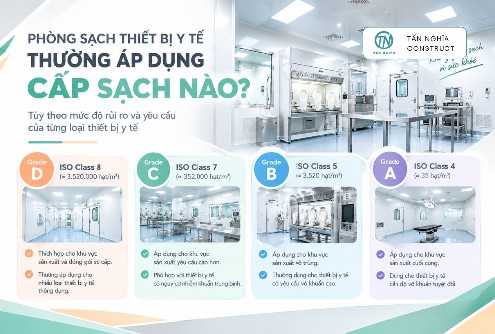 Cấp sạch áp dụng cho phòng sạch y tế