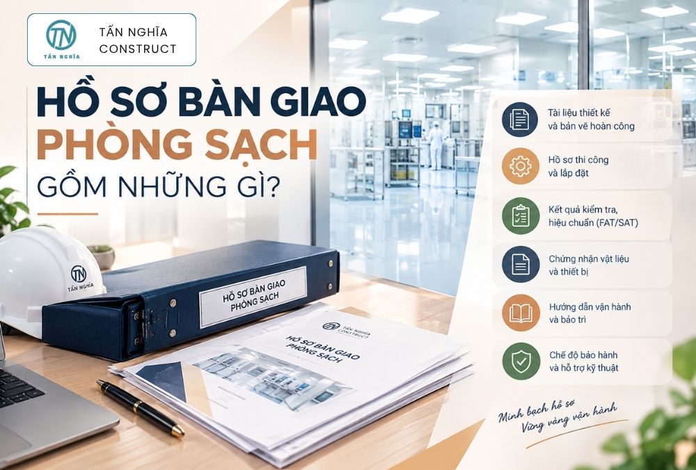Hồ sơ bàn giao phòng sạch gồm những gì