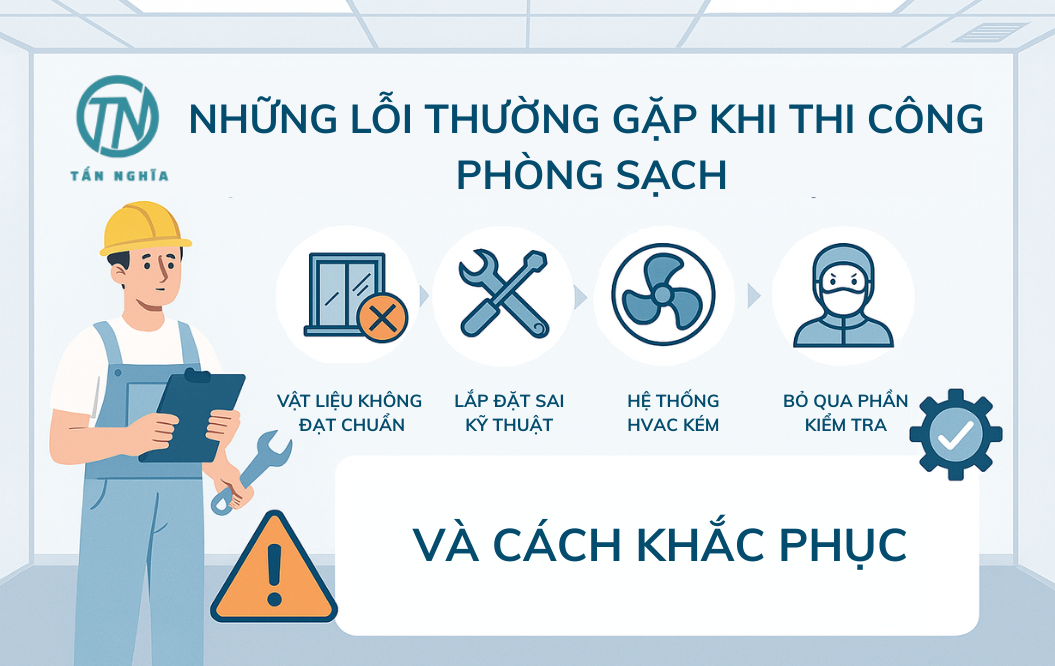 Sai sót khi thi công phòng sạch