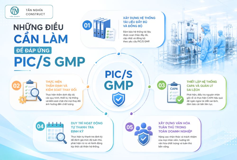 Những Điều Cần Làm Để Đáp Ứng Tiêu Chuẩn PIC/S GMP