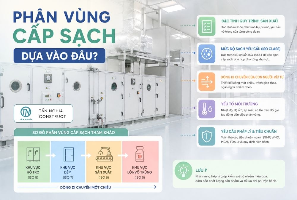 Phân vùng cấp sạch dựa vào đâu