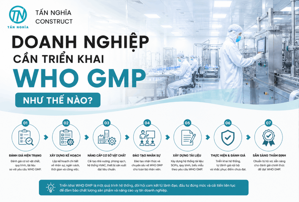 Doanh nghiệp cần triển khai WHO GMP như thế nào?