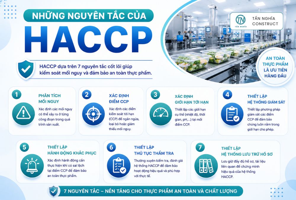 7 nguyên tắc của HACCP