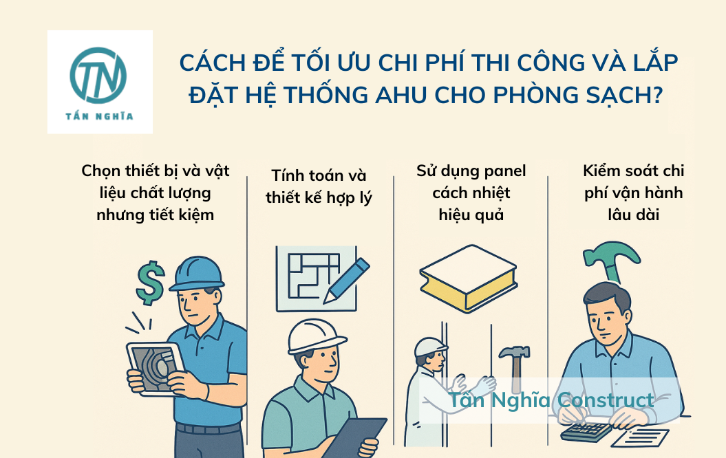  Cách để tối ưu chi phí thi công và lắp đặt hệ thống AHU cho phòng sạch?