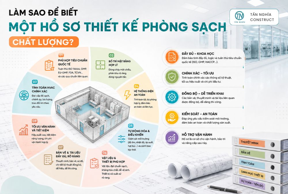 Làm sao biết hồ sơ thiết kế phòng sạch chất lượng
