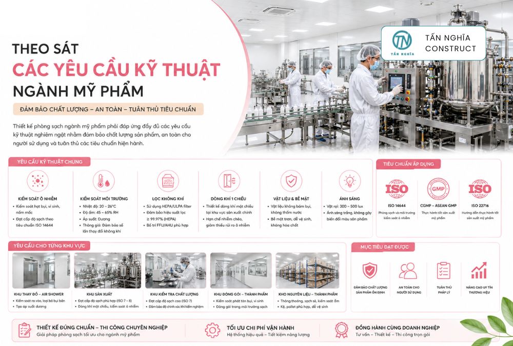 Theo sát các yêu cầu kỹ thuật ngành mỹ phẩm
