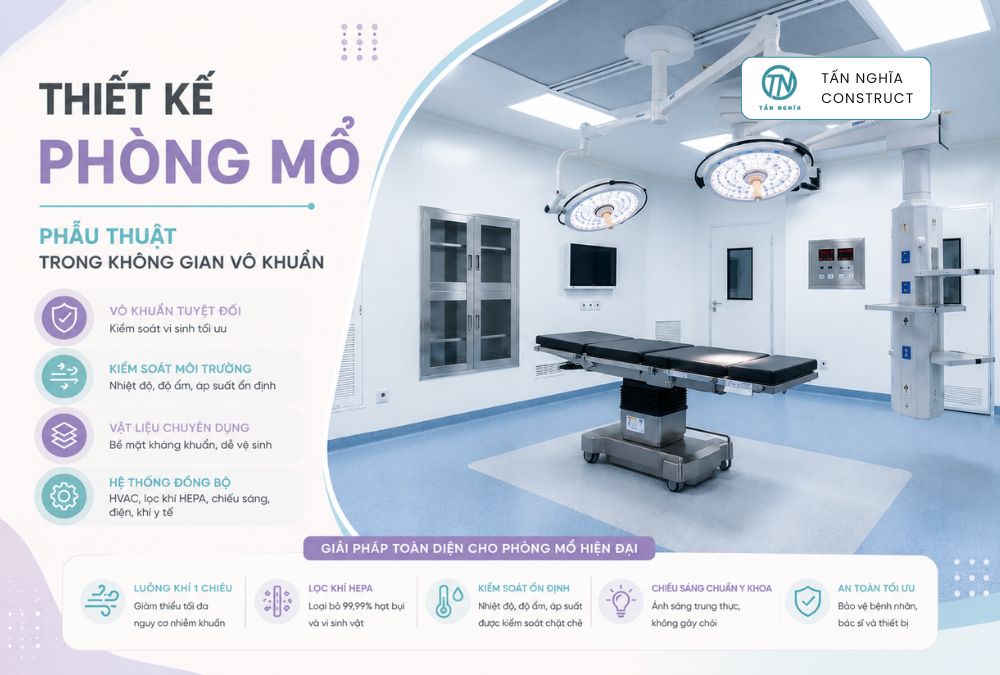 Thiết kế phòng mổ, phẫu thuật