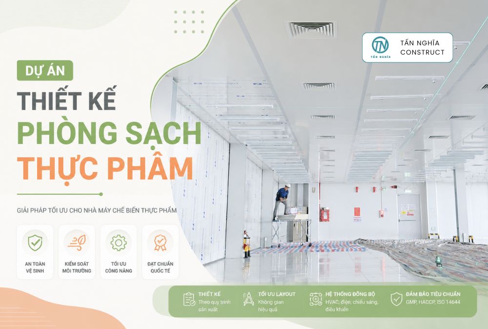 Dự án thiết kế phòng sạch thực phẩm