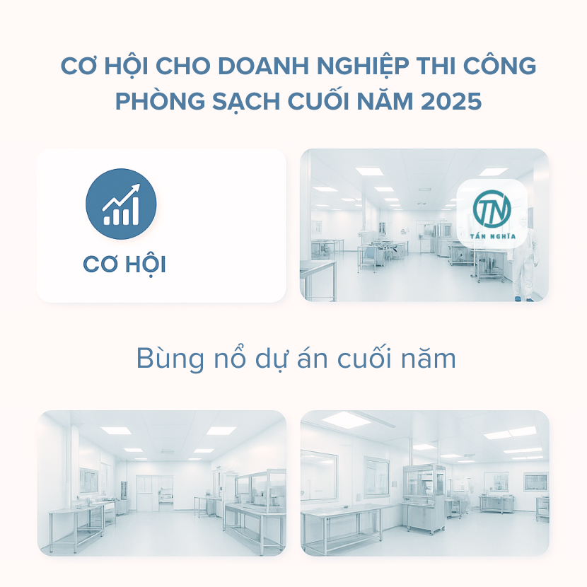 Cơ hội cho doanh nghiệp thi công phòng sạch cuối năm 2025