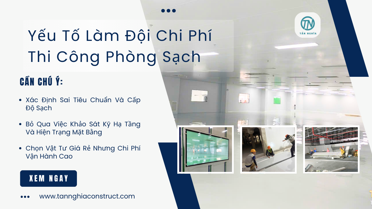 Chi Phí Thi Công Phòng Sạch 2026