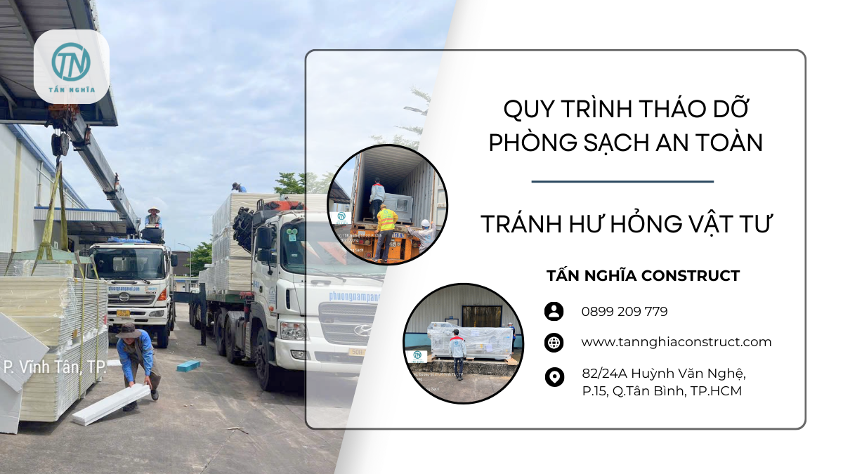 Quy trình tháo dỡ phòng sạch an toàn