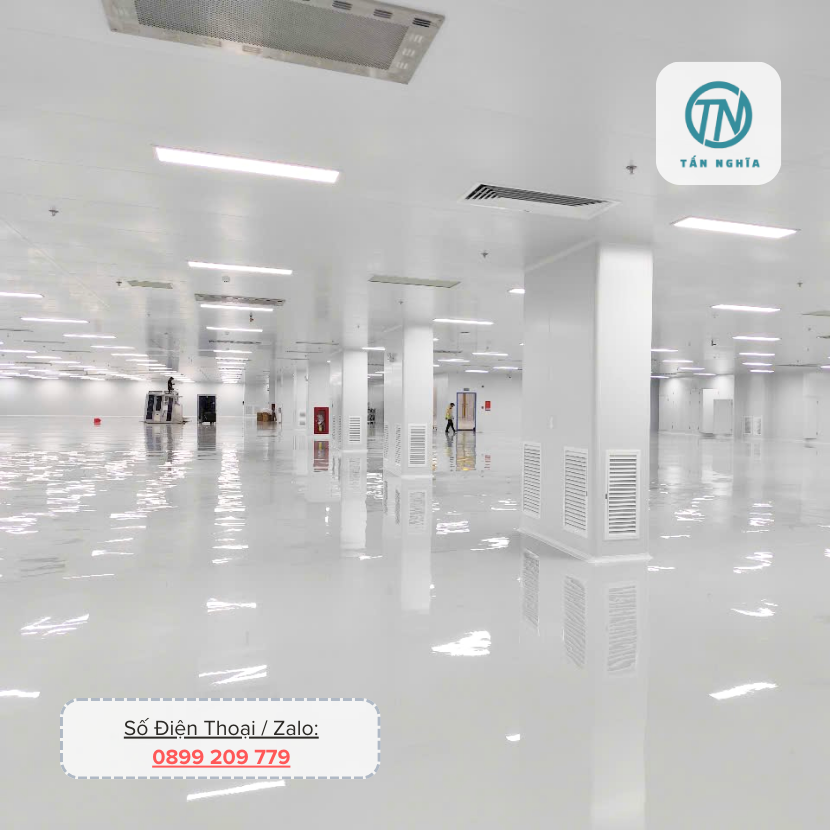 Phòng sạch nhà máy điện tử Long An
