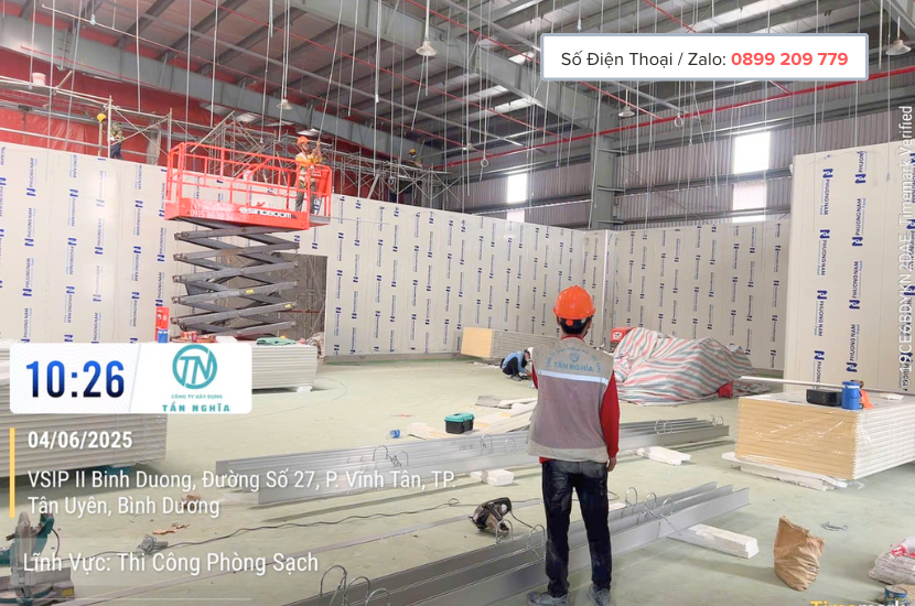 Nâng cấp phòng sạch dược phẩm TN