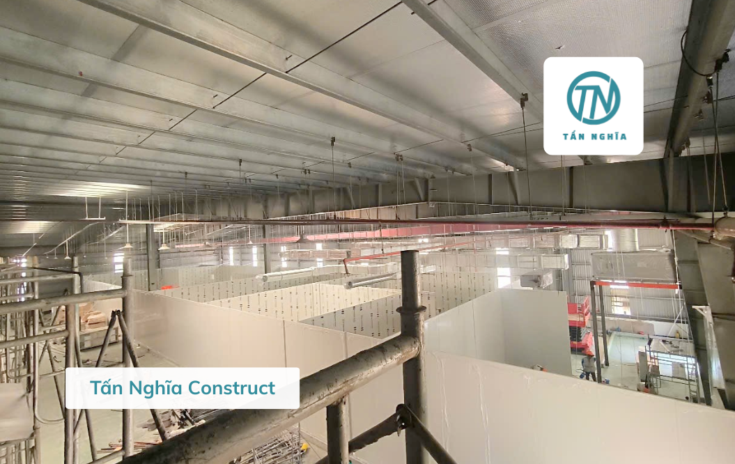 Quá Trình Thi Công Panel & Phòng Sạch Linh Kiện Điện Tử