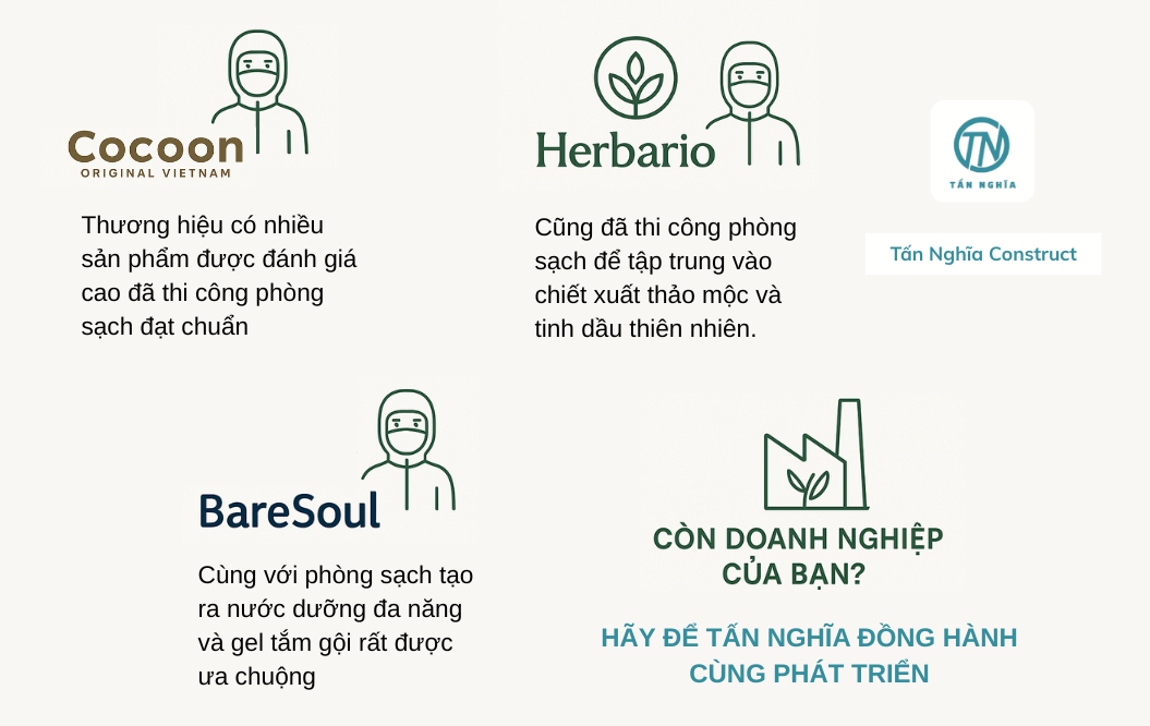 Xây dựng phòng sạch ngành mỹ phẩm hữu cơ