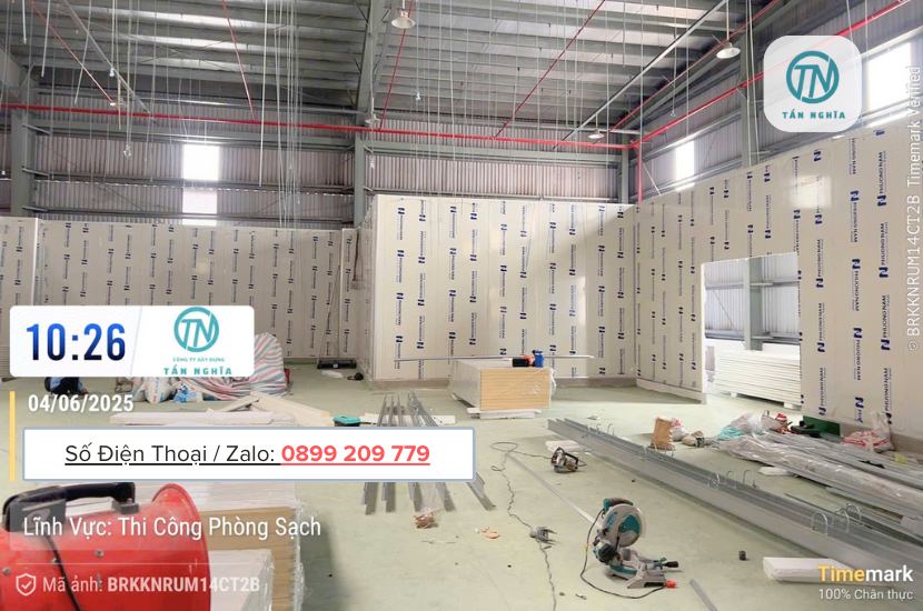Dự án phòng sạch nhà máy quy mô lớn