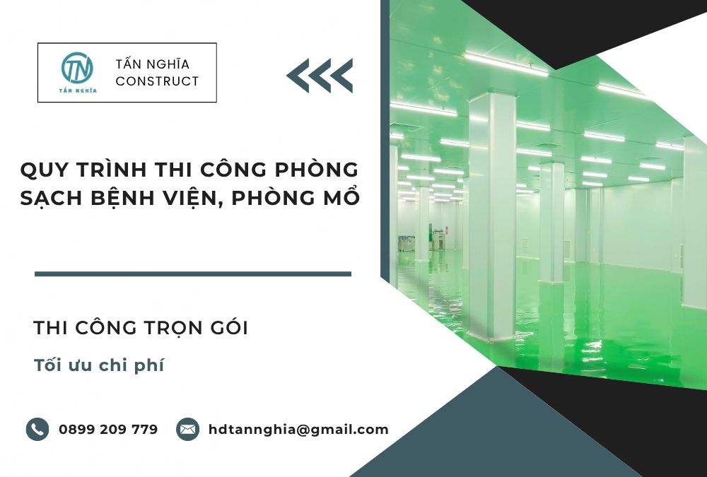 Thi công phòng sạch bệnh viện, phòng mổ