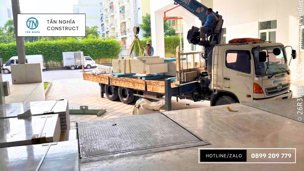 Tiến hành khảo sát và vận chuyển vật liệu phòng sạch