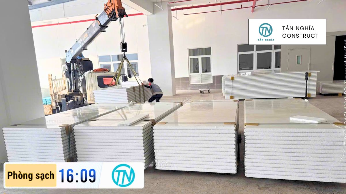 Thi công panel phòng sạch tại công trình
