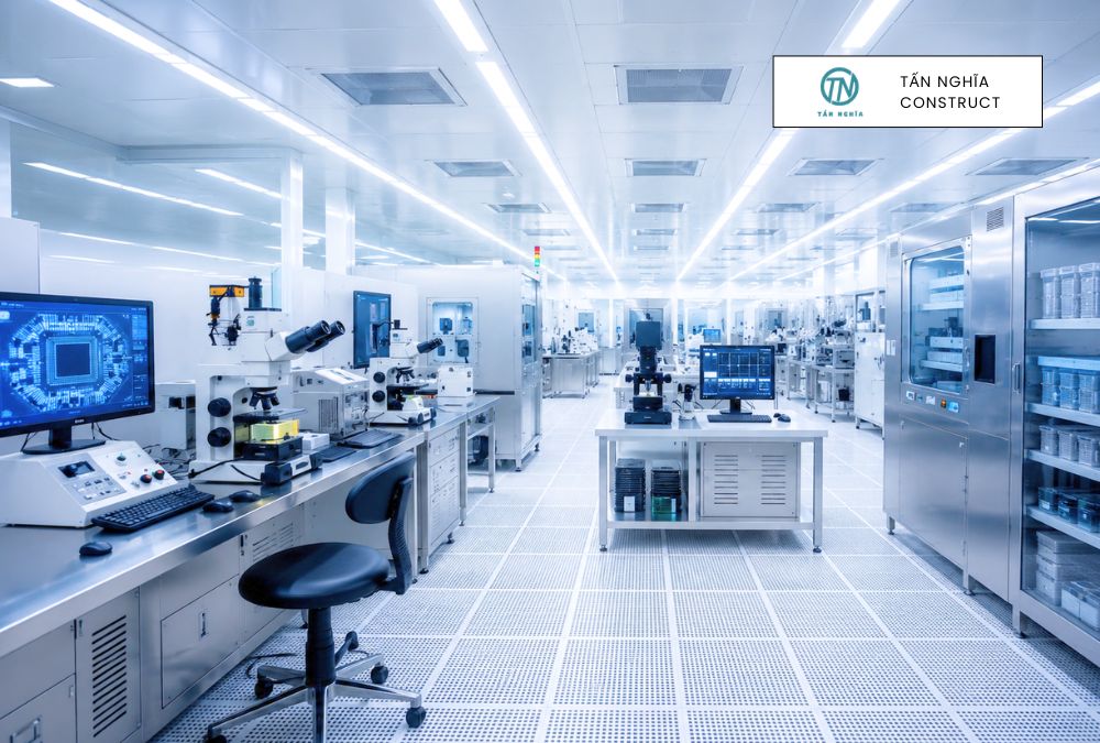 Buồng sạch kiểm tra chip điện tử đạt chuẩn ISO 5