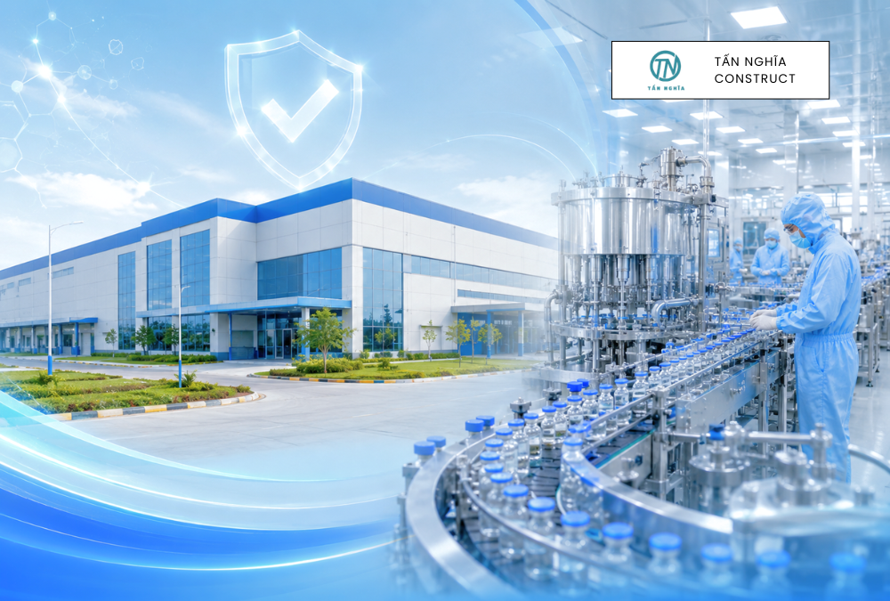 Nhà máy dược phẩm đạt chuẩn GMP với hệ thống phòng sạch