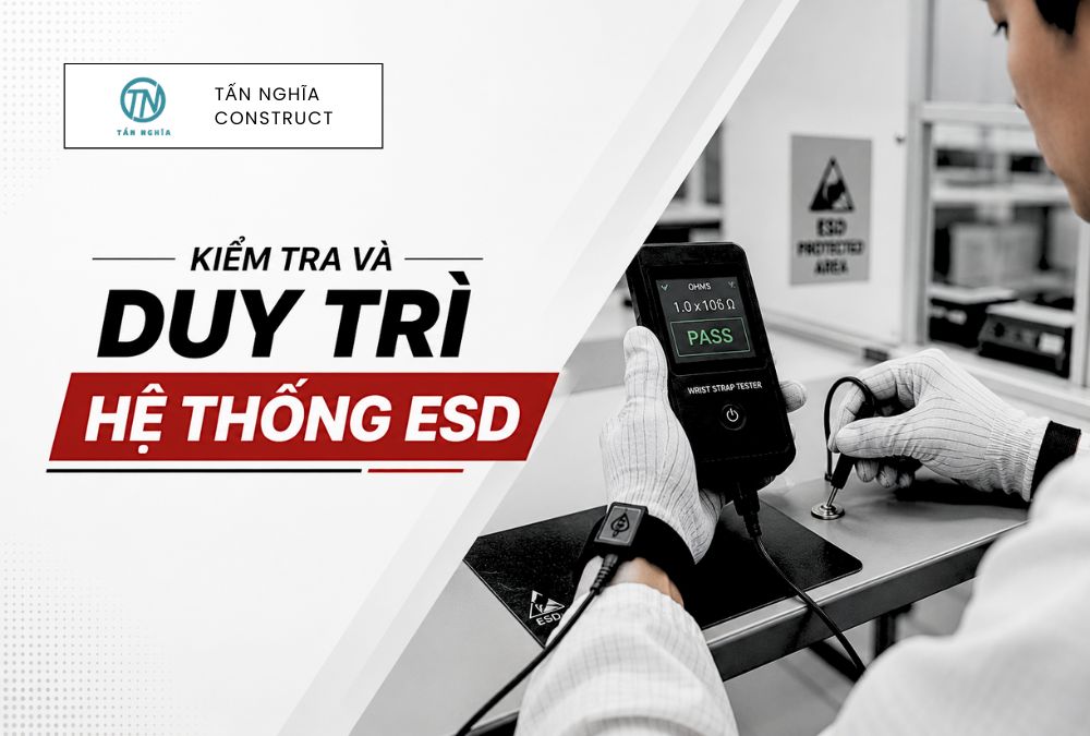Kiểm tra chống tĩnh điện ESD trong phòng sạch SMT