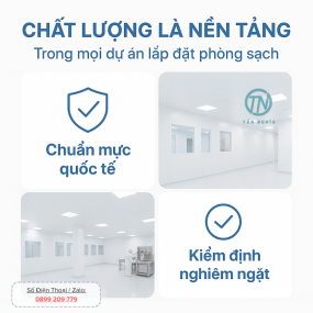 Văn hóa "chất lượng là nền tảng" trong tất cả dự án lắp đặt phòng sạch