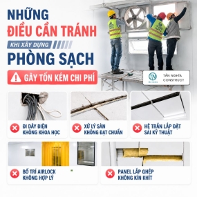 Điều Cần Tránh Khi Xây Dựng Phòng Sạch Thực Phẩm Gây Tốn Kém Chi Phí