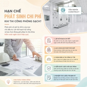 Hạn chế phát sinh chi phí khi thi công phòng sạch