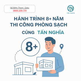 Hành trình 8+ năm thi công phòng sạch uy tín cùng Tấn Nghĩa