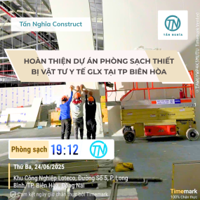 Hoàn Thiện Dự Án Phòng Sạch Thiết Bị Vật Tư Y Tế GLX Tại TP Biên Hòa