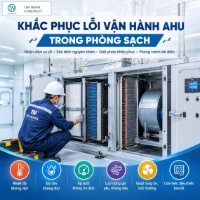 Khắc phục lỗi vận hành AHU trong phòng sạch
