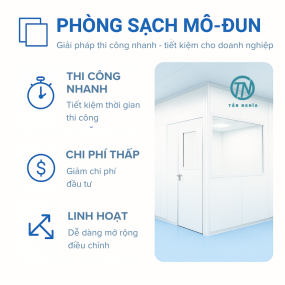 Phòng sạch mô-đun: Giải pháp thi công nhanh - tiết kiệm cho doanh nghiệp