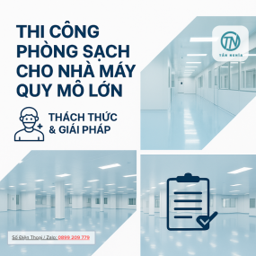 Thi công phòng sạch cho nhà máy quy mô lớn – Thách thức & giải pháp