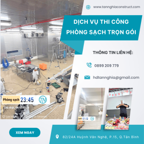 Dịch vụ thi công phòng sạch trọn gói [ Đạt chuẩn GMP ]