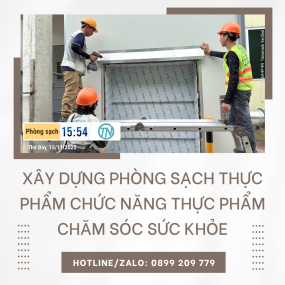 Xây dựng phòng sạch thực phẩm chức năng, chăm sóc sức khỏe