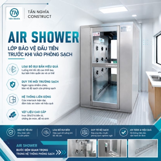 Air Shower: Lớp Bảo Vệ Đầu Tiên Trước Khi Vào Phòng Sạch
