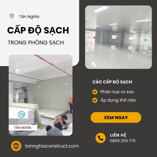 Các cấp độ sạch trong phòng sạch