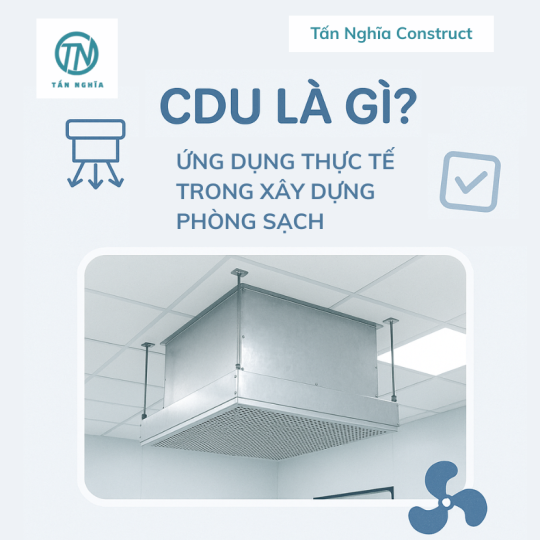 CDU là gì? Ứng dụng thực tế trong xây dựng phòng sạch