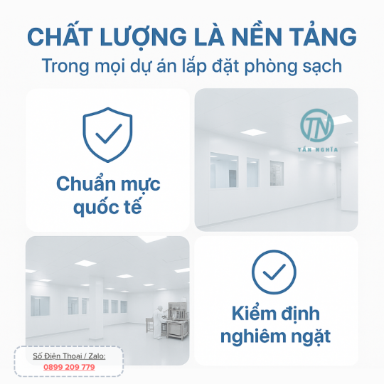 Văn hóa "chất lượng là nền tảng" trong tất cả dự án lắp đặt phòng sạch