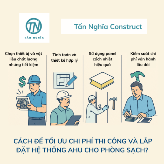  Cách tối ưu chi phí thi công và lắp đặt hệ thống AHU cho phòng sạch?