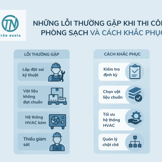 Những Lỗi Thường Gặp Khi Thi Công Phòng Sạch Và Cách Khắc Phục
