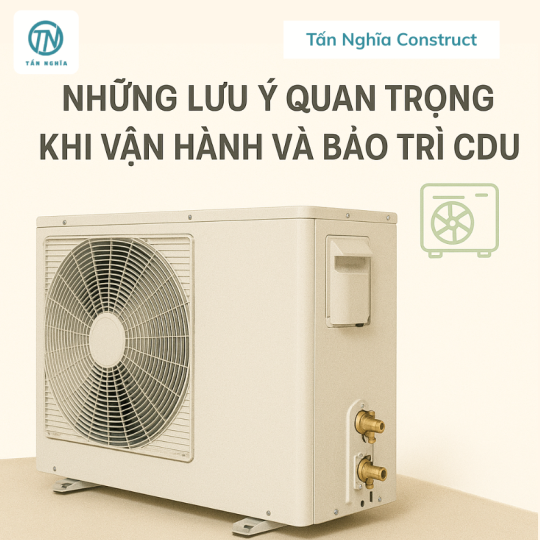 Những lưu ý quan trọng khi vận hành và bảo trì CDU
