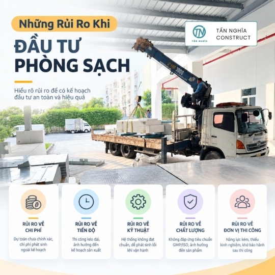 Những rủi ro khi đầu tư phòng sạch