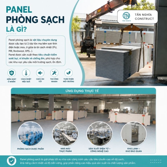 Panel phòng sạch là gì - Ưu điểm và ứng dụng thực tế